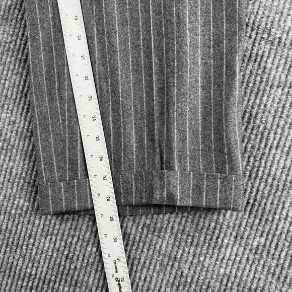 Vintage Tallia Suit 52L 44x28.5 Gray Wool Chalk Line Pleated Vitali Barberis VBC - Picture 16 of 16